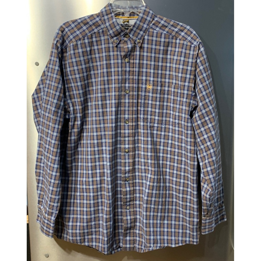 Ariat ProSeries Western Vintage Americana Rodeo Workwear Utility Stretch -M
